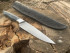 Нож "Шеф средний", цельнометаллический, клинок сталь K340, рукоять стабилизированный ясень