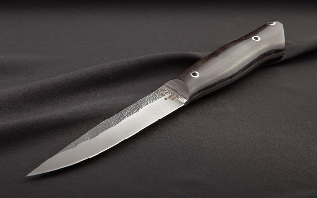 Нож "Игла" цельнометаллический, клинок сталь K340, рукоять граб Нож "Игла" цельнометаллический, клинок сталь K340, рукоять граб