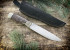 Нож "Турист", клинок сталь K340, рукоять стабилизированный ясень, литье художественный мельхиор Нож "Турист", клинок сталь K340, рукоять стабилизированный ясень, литье художественный мельхиор