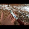 Нож "Карачаевский Бычак", клинок сталь Х12МФ, след ковки, рукоять стабилизированная карельская береза черного цвета