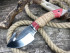 Нож "Скиннер с крючком №2", клинок сталь Х12МФ, со следами ковки, рукоять береста, притин и тыльник стабилизированная карельская береза красного цвета Нож "Скиннер с крючком №2", клинок сталь Х12МФ, со следами ковки, рукоять береста, притин и тыльник стабилизированная карельская береза красного цвета