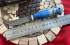 Мини нож "Коршун", клинок Дамасская сталь, рукоять стабилизированный кап клена синего цвета Мини нож "Коршун", клинок Дамасская сталь, рукоять стабилизированный кап клена синего цвета