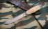 Нож  "Смерш", клинок сталь K340, рукоять карельская береза, литье мельхиор