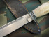 Нож  "Смерш", клинок сталь K340, рукоять карельская береза, литье мельхиор