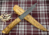 Нож "Северный в деревянном чехле", клинок сталь К340, рукоять и ножны из карельской березы
