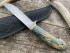 Нож "Сокол" ,клинок сталь Bohler K340, рукоять стабилизированная карельская береза зеленого цвета Нож "Сокол" ,клинок сталь Bohler K340, рукоять стабилизированная карельская береза зеленого цвета
