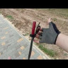 Нож "Пчак малый №4", клинок сталь Х12МФ, рукоять карельская береза, литье мельхиор