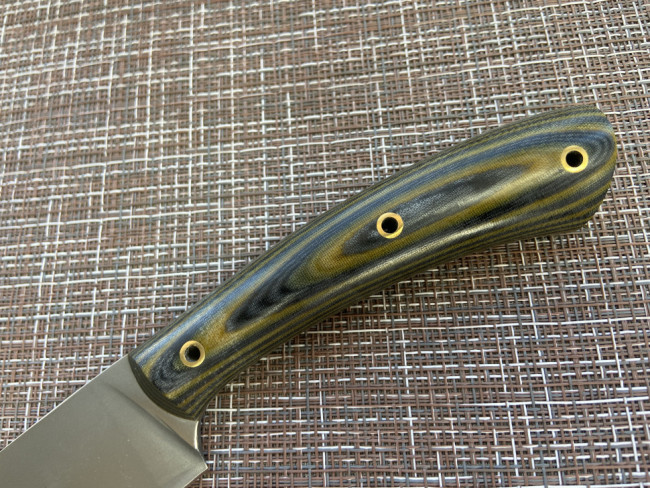 Нож "Кухонный-2", клинок сталь K340, цельнометаллический, рукоять микарта Нож "Кухонный-2", клинок сталь K340, цельнометаллический, рукоять микарта