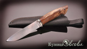 Нож "Турист", клинок сталь ELMAX, рукоять стабилизированная карельская береза светло-коричневого цвета Нож "Турист", клинок сталь ELMAX, рукоять стабилизированная карельская береза светло-коричневого цвета