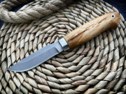 Мини нож "Чирок", клинок сталь К340, рукоять карельская береза