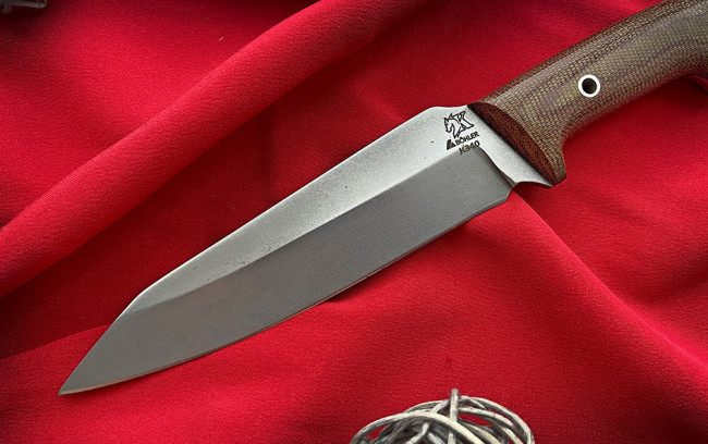 Нож "Байкер", цельнометаллический, клинок сталь K340, рукоять накладки из текстолита Нож "Байкер", цельнометаллический, клинок сталь K340, рукоять накладки из текстолита