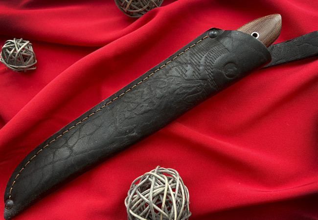 Нож "Байкер", цельнометаллический, клинок сталь K340, рукоять накладки из текстолита Нож "Байкер", цельнометаллический, клинок сталь K340, рукоять накладки из текстолита